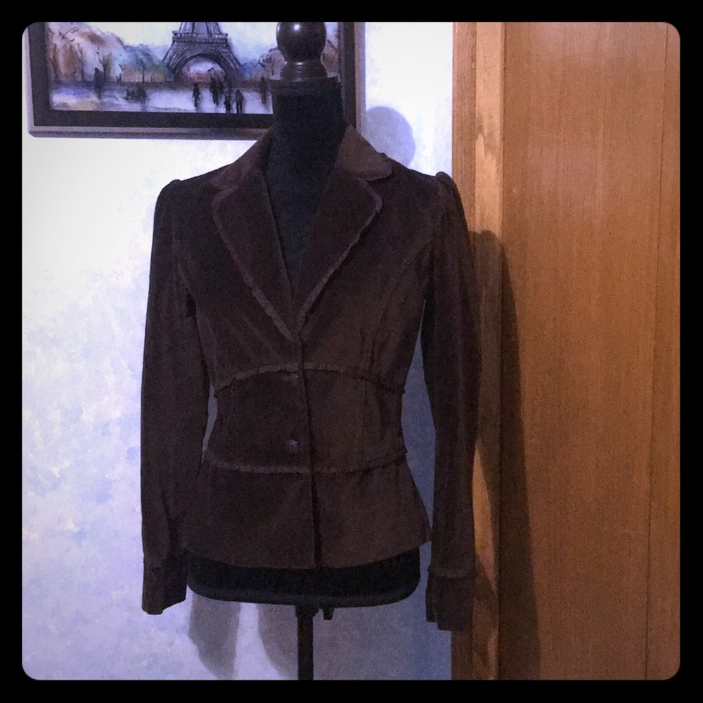 Brown Velvet Blazer